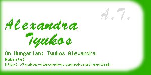 alexandra tyukos business card